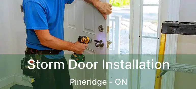 Storm Door Installation Pineridge - ON
