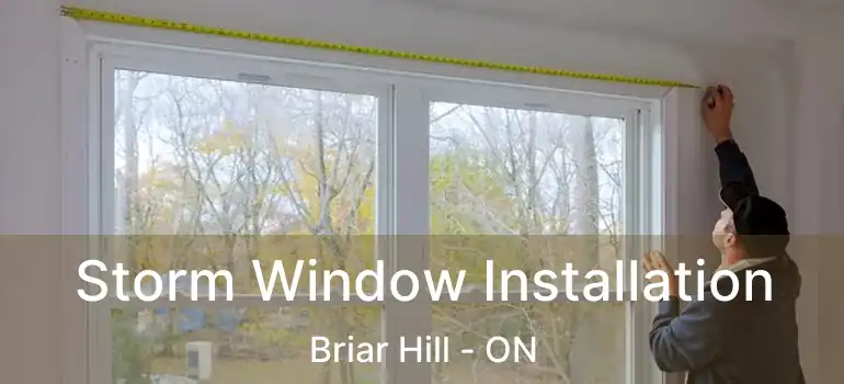 Storm Window Installation Briar Hill - ON