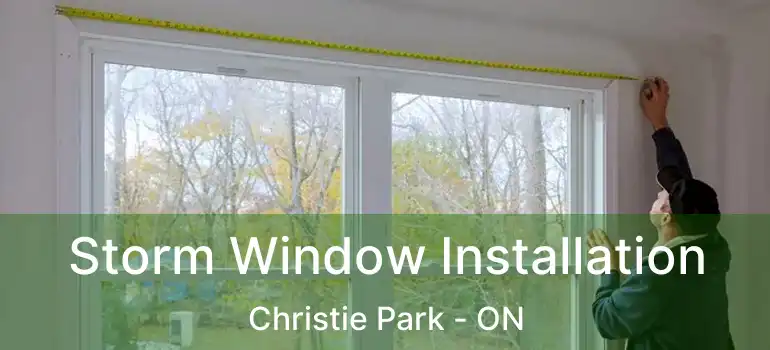 Storm Window Installation Christie Park - ON