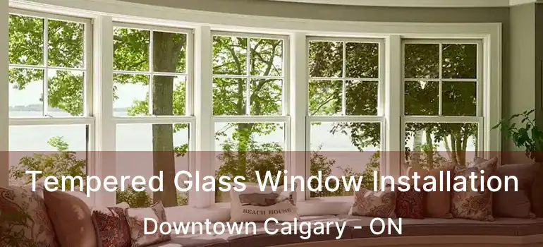 Tempered Glass Window Installation Downtown Calgary - ON