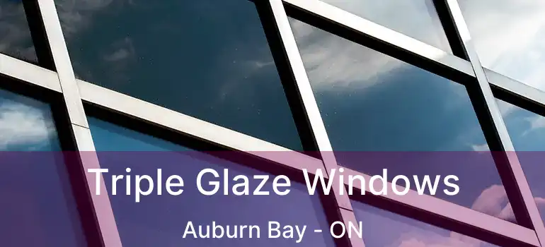 Triple Glaze Windows Auburn Bay - ON