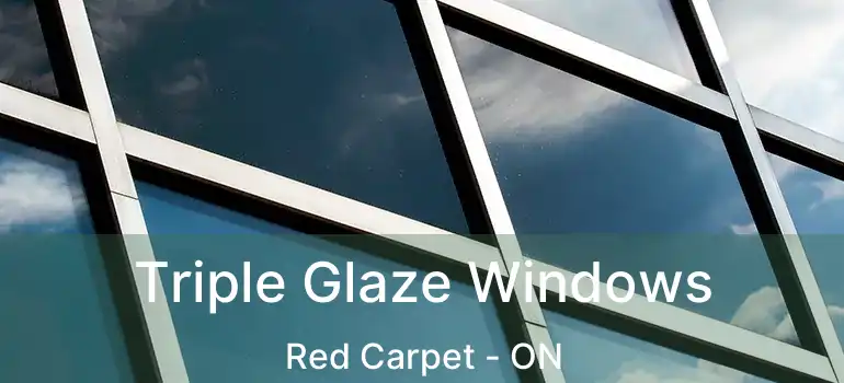 Triple Glaze Windows Red Carpet - ON