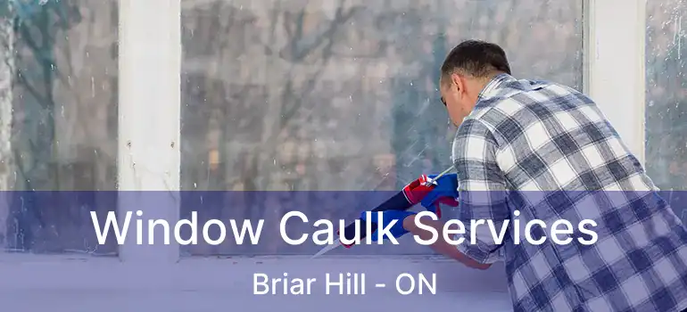 Window Caulk Services Briar Hill - ON