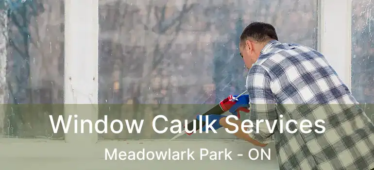Window Caulk Services Meadowlark Park - ON