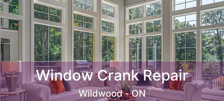 Window Crank Repair Wildwood - ON