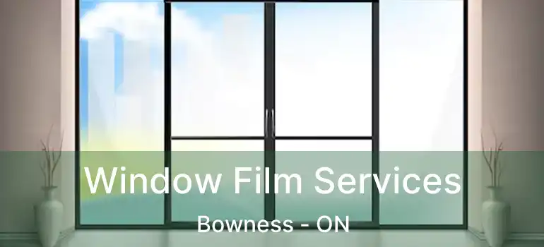 Window Film Services Bowness - ON