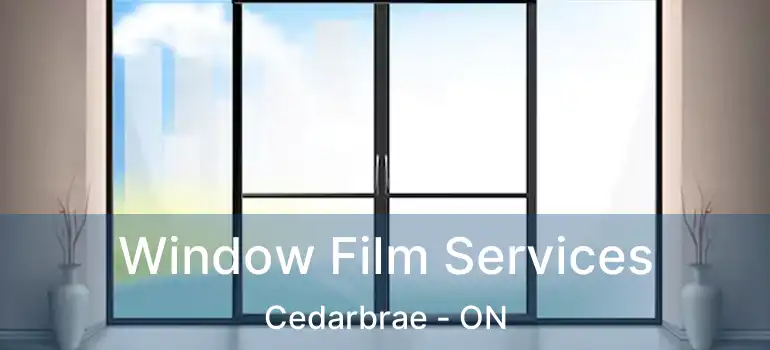 Window Film Services Cedarbrae - ON