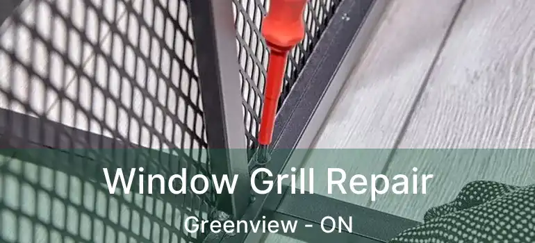 Window Grill Repair Greenview - ON