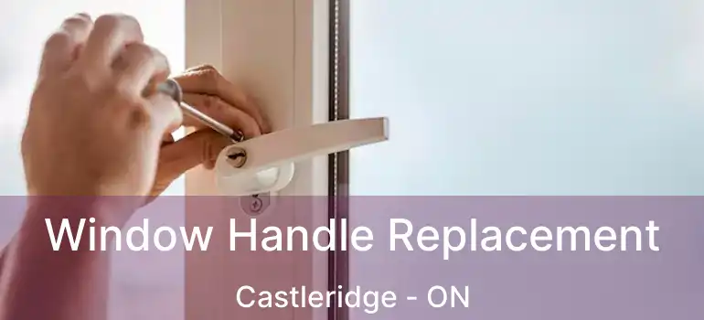 Window Handle Replacement Castleridge - ON