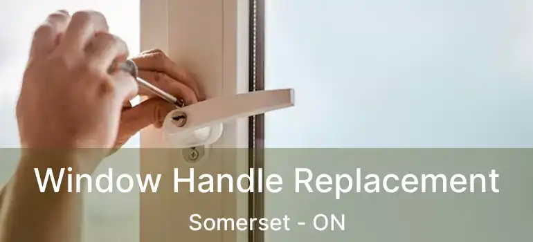 Window Handle Replacement Somerset - ON