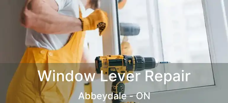 Window Lever Repair Abbeydale - ON