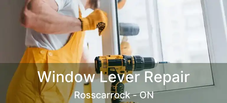 Window Lever Repair Rosscarrock - ON