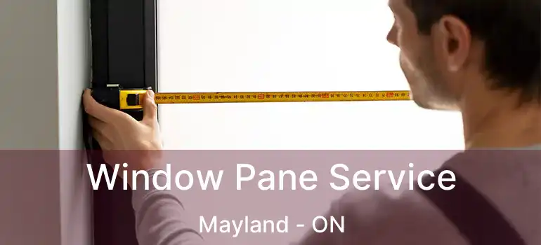 Window Pane Service Mayland - ON
