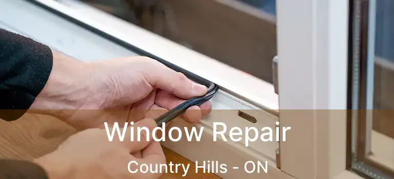 Window Repair Country Hills - ON