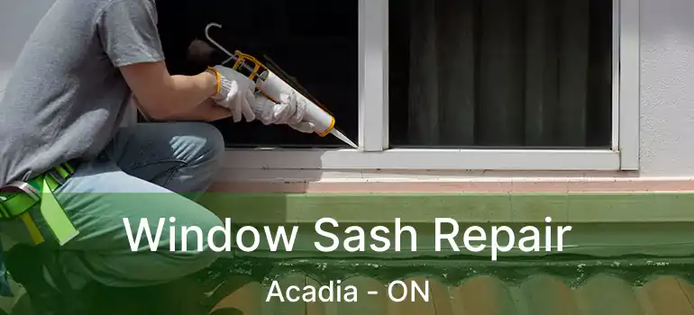 Window Sash Repair Acadia - ON