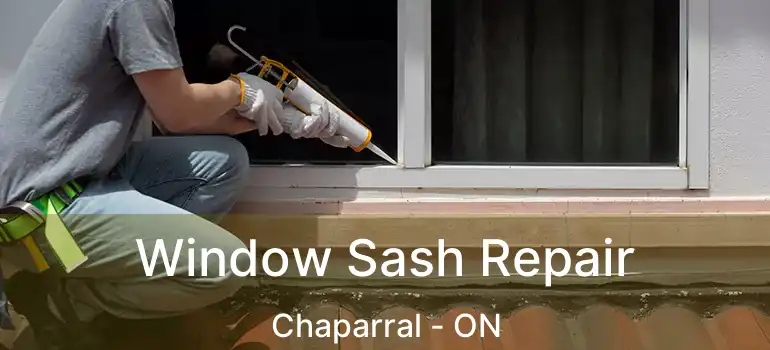 Window Sash Repair Chaparral - ON