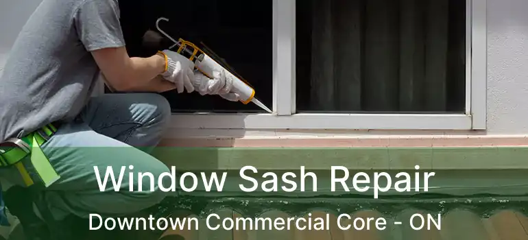 Window Sash Repair Downtown Commercial Core - ON