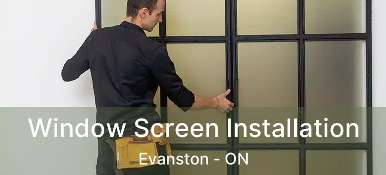 Window Screen Installation Evanston - ON