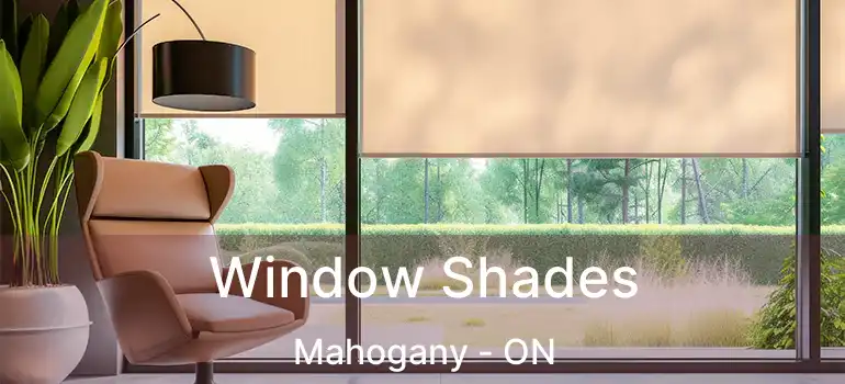 Window Shades Mahogany - ON