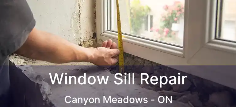 Window Sill Repair Canyon Meadows - ON