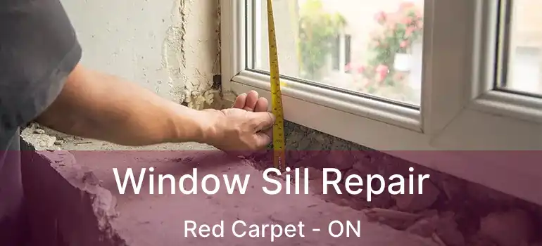 Window Sill Repair Red Carpet - ON