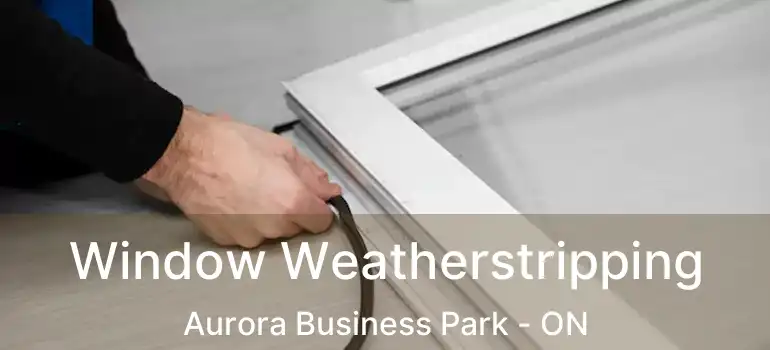 Window Weatherstripping Aurora Business Park - ON