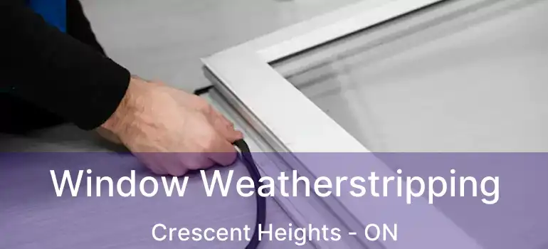 Window Weatherstripping Crescent Heights - ON