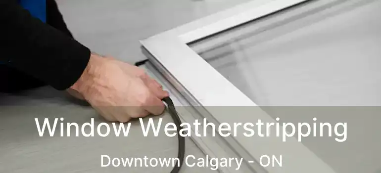 Window Weatherstripping Downtown Calgary - ON
