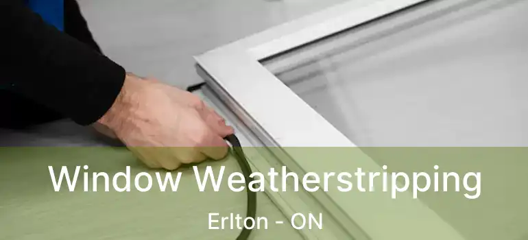 Window Weatherstripping Erlton - ON