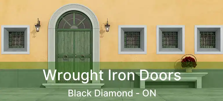 Wrought Iron Doors Black Diamond - ON